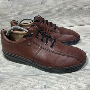 Finn Comfort German Leather Comfort Shoes Sneakers Brown Mens Size 10.5 W Wide
